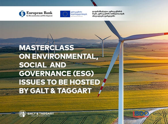 Masterclass on Environmental, Social and Governance (ESG) Issues to be Hosted by Galt & Taggart