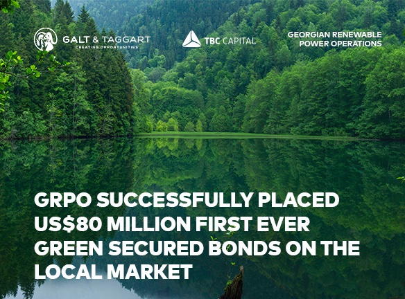 GRPO successfully placed US$80 million first ever green secured bonds on the local market  with the support of Galt & Taggart and TBC Capital