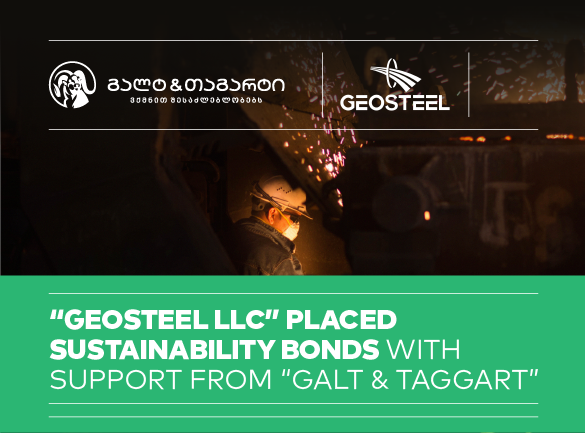 Geosteel LLC Placed Sustainability Bonds with Support from Galt & Taggart